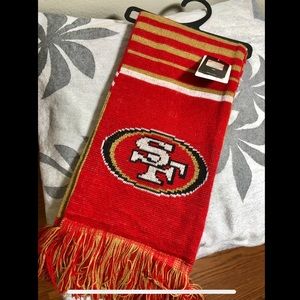 NFL SF 49ers Acrylic Scarf, Brand New with Tags